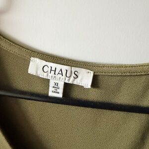 Chaus Olive Green Blouse